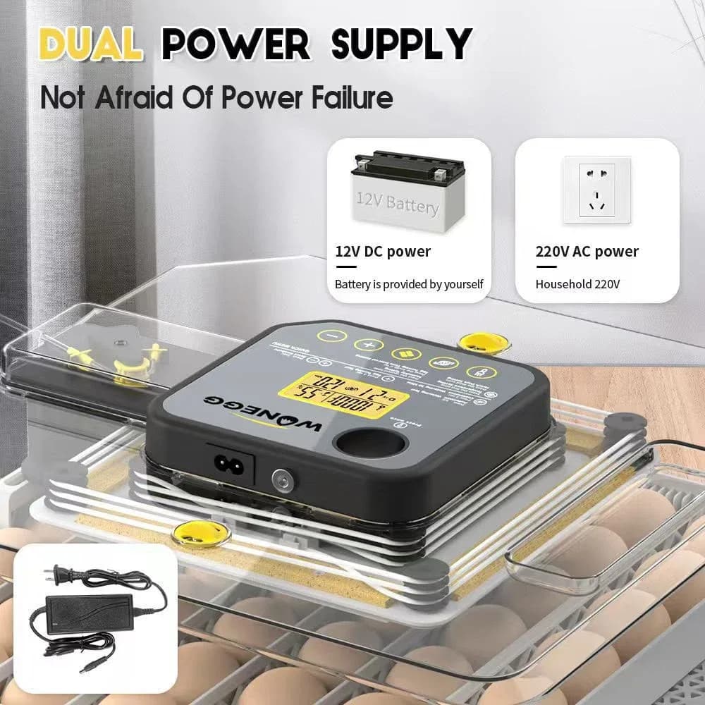 48 H Pro Fully Automatic & Humidity With Dual Power special for expensive Eggs 2026 Upgrade